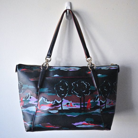Authentic Coach Landscape Ava Tote Bag with Zipper - Picture 1 of 6